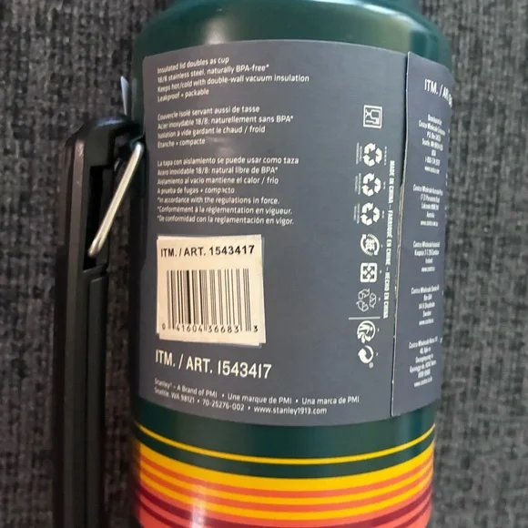 Stanley x Pendleton 1.5 qt Vacuum Bottle from National Parks Collection, NEW - Picture 5 of 8